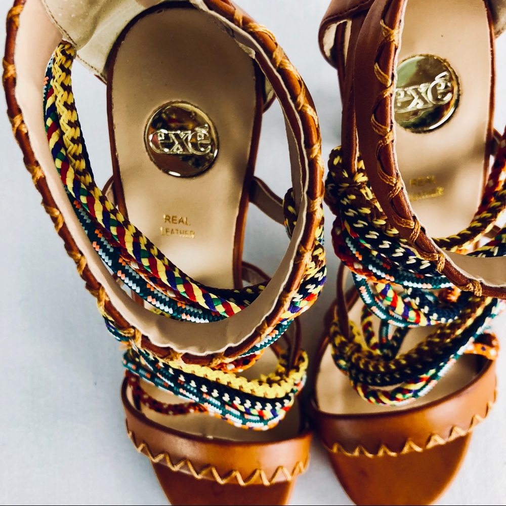 EXE genuine leather tribal sandals - Picture 3 of 8